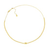 Raised Diamond Open Curb Chain Choker