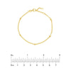 3mm D/C Bead Station Bracelet
