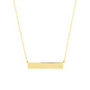 Adjustable 18' Bar Necklace with 2pt Diamond