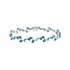 Teal Sapphire and Blue Blossom Bracelet