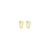 Double Chain Front-to-Back Earrings