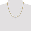 14K 2.1mm D/C Open Franco Chain