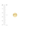 Domed Love Knot Stud Earrings on Post Back