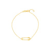 Single Safety Pin Station Bracelet