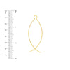 Curved Wire Threader Earrings