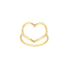 Organic Open Heart Ring