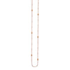 Sterling Silver D/C Bead and Mini Bead Long Necklace