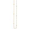 Sterling Silver D/C Bead and Mini Bead Long Necklace