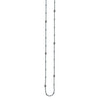 Sterling Silver D/C Bead and Mini Bead Long Necklace
