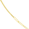 50/50 Paper Clip + Curb Split Chain