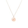 Sagittarius Organic Disc Pendant Necklace