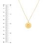 Taurus Organic Disc Pendant Necklace