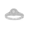 14K WG 0.34CT Diamond Bridal Ring