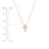 Beaded Mini Cross Adjustable Necklace