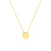 So You Cutout No.7 Mini Disc Necklace