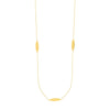 Sterling Silver Marquise Station Long Necklace