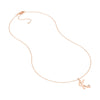 Script 'K' Diamond Bezel Necklace