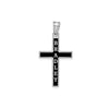 Polished w/Antique Letters Name Cross Pendant