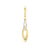 Two-tone Double Marquise Drop Earrings