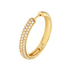 3 Row Diamond Pave Hoop Earrings (1-1/3tcw)