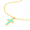 Lt.Turquoise Cross Necklace