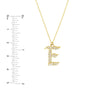 Diamond Gothic 'E' Necklace