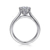 14K White Gold Round Diamond Engagement Ring