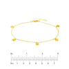 Disc Dangle Adjustable Anklet