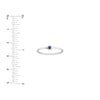 2mm Sapphire Bezel Wire Ring