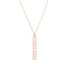 5mm Vertical Roman Numeral Pendant Necklace