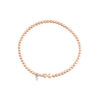Sterling Silver Polished Bead Stretch Bracelet