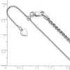 Sterling Silver RH-plated Adjustable 2.5mm Spiga Chain