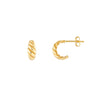 Shrimp Open Hoop Earrings