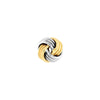 Triple Tube Love Knot Stud Earrings