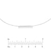 Sterling Silver Engravable Mini Bar Adjustable Choker