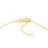 Fluted Star Dangle Adjustable Anklet