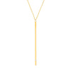 Vertical Bar Necklace with 1/2pt Diamond