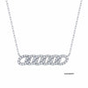 Smiling Rocks 0.46Ct E-F/SI1 Lab Grown Diamond Linking Chain Necklace