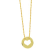 So You Cutout Heart Mini Disc Adjustable Necklace