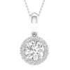 14K 0.60Ct Certified Lab Grown Diamond Pendant