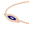 Sterling Silver CZ Evil Eye Necklace