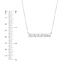 Plated Sterling Silver Basketball Mom Bar Necklace