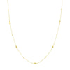 Bead and Marquise Stations Necklace