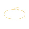 D/C Beads on Axis Chain Adjustable Anklet