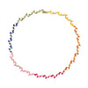 Sapphire Rainbow Blossom Necklace