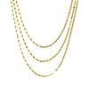 Triple Strand Valentino Chain Adj. Necklace