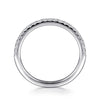 14K White Gold Diamond Wedding Band