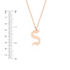 Gothic Tilted Initial Necklace