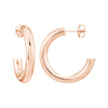 4mm x 25mm Tube Hoop Earrings