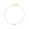 Puffy Heart Chain Bracelet